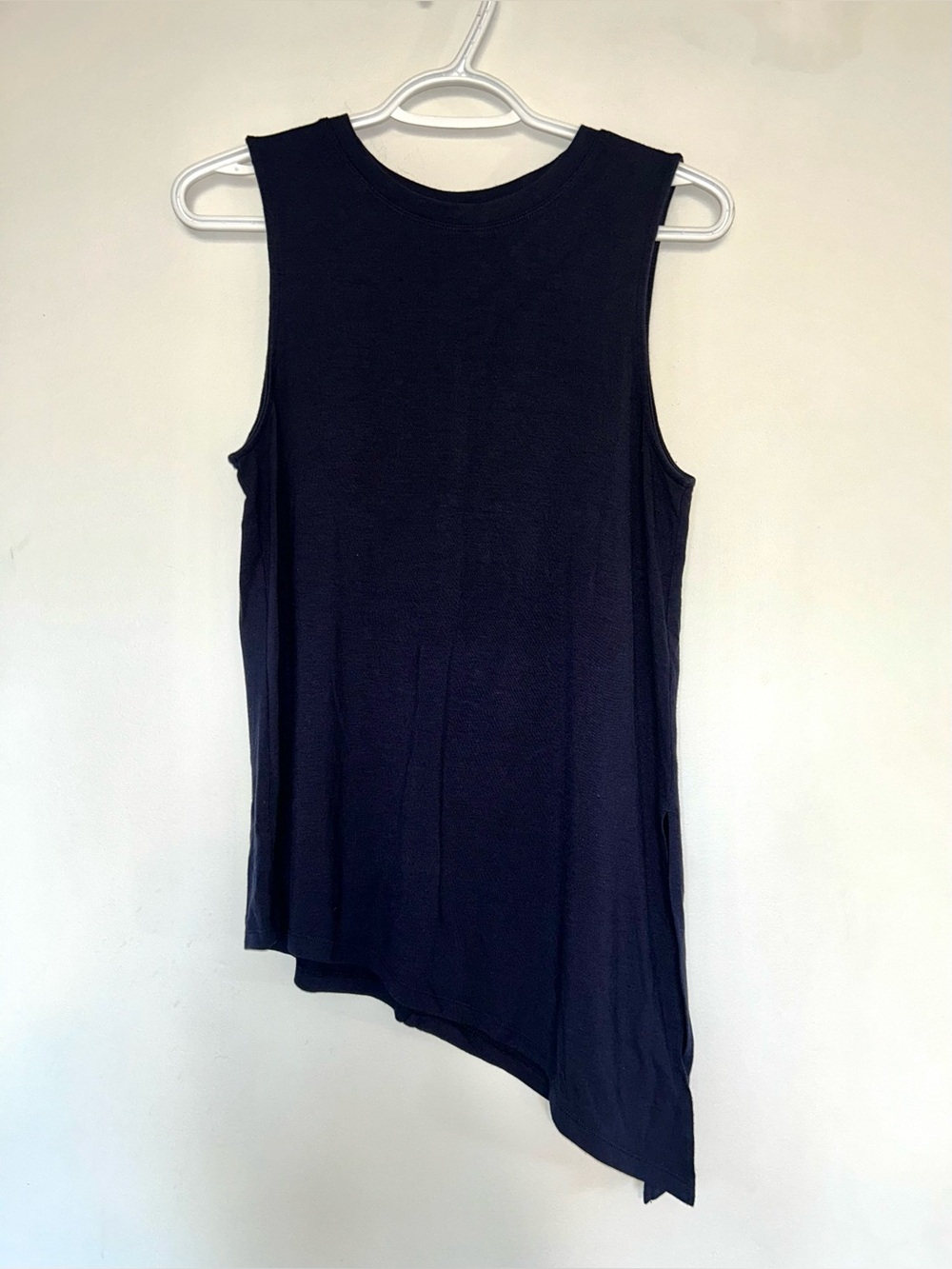 Athleta Cloudlight Asymmetrical Side-Tie Tank Top Navy Blue Size Small